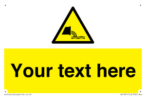 Custom Warning sewage effluent outfall